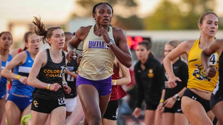 Star Mpama ran the fastest outdoor 800m time in Butler women's track and field history, running 2:13.59. She overtook C. Dietrich's time of 2:13.7 set in 1999.
